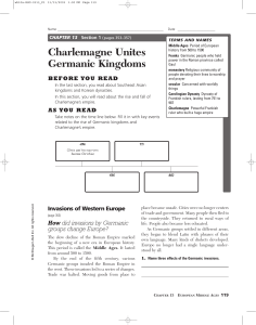 Charlemagne & Germanic Kingdoms: Middle Ages History