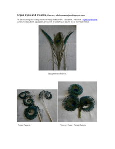 DIY Peacock Feather Curling & Trimming Tutorial