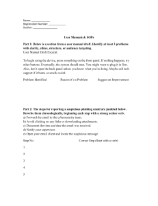 User Manuals & SOPs Worksheet