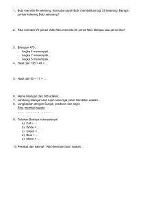 Lembar Kerja Matematika & Bahasa Dasar