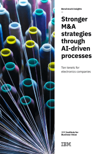 AI-Driven M&A Strategies for Electronics Companies