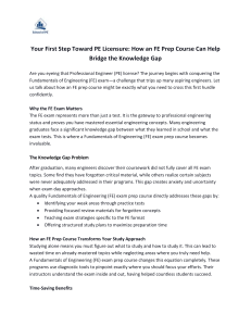 FE Exam Prep: Bridge the Knowledge Gap & Pass the FE Exam