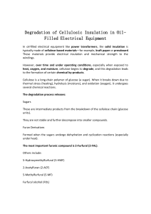 Cellulose Insulation Degradation in Oil-Filled Equipment