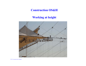 Construction OS&H: Working at Height Safety Presentation