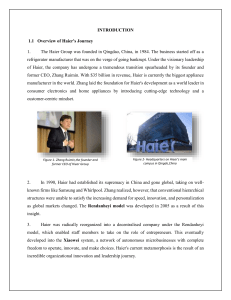 Haier's Rendanheyi Model: A Case Study in Agile Management