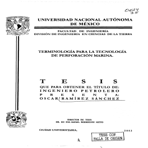 Tesis Terminolog&iacute;a Perforaci&oacute;n Marina UNAM