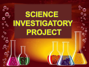 Science Investigatory Project (SIP) Guide