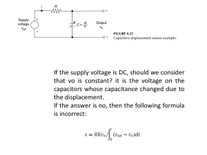 Capacitive Displacement Sensor: DC Analysis