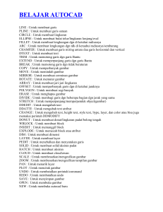 Tutorial AutoCAD: Perintah & Fungsi Dasar