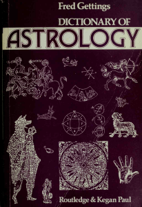 Dictionary of Astrology by Fred Gettings