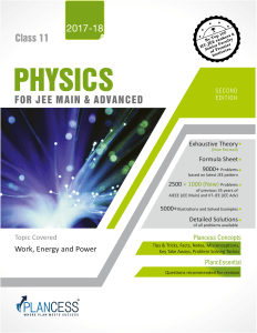 Physics for JEE: Work, Energy, Power - Textbook