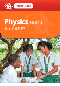 Physics for CAPE&reg; Unit 1 Study Guide: Mechanics, Waves, Thermal Properties