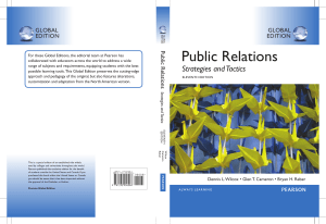 Public Relations Strategies & Tactics: Textbook