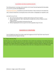 Working Industry Sectors & Labor Conditions: Coursebook Excerpt