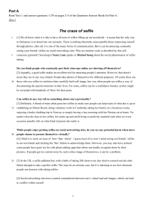 Selfie Craze & Lifestyle Challenges: Exam Prep