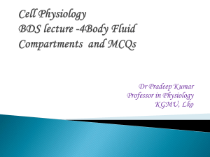 Cell Physiology mcq