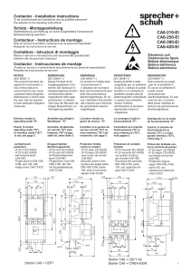 Instrucciones de Instalación del Contactor CA6