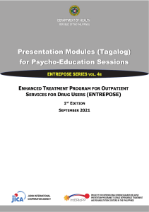 Presentation Modules (Tagalog) for Drug Users