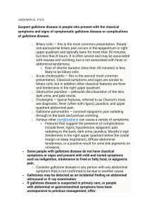 Gallstone Disease: Diagnosis & Management Guidelines