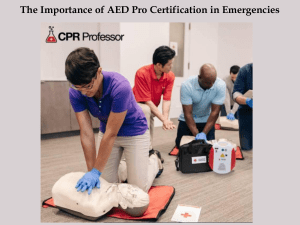 AED Pro Certification: Importance & Training | CPR Professor