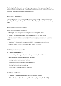 Freelancing Guide: Start & Succeed in 2025