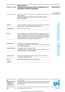 UNI EN 22768-1: Norma sulle Tolleranze Generali