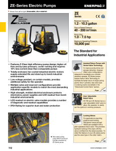 ZE-Series Electric Pumps EN-US