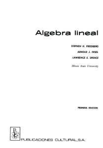 Algebra Lineal: Linear Algebra Textbook