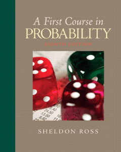 A First Course in Probability - Textbook