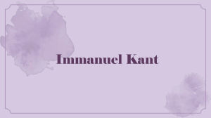 Immanuel Kant: Leben, Philosophie und Einfluss