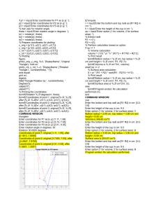 MATLAB Code Examples: Geometry & Calculations