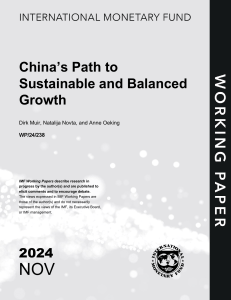 China's Sustainable Growth: IMF Working Paper Analysis