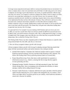 Leverage in African Markets: Strategies & Challenges